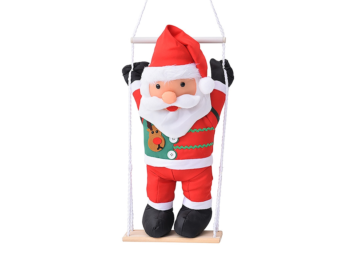 Escada de Natal com Boneco de Santa Claus LAXISCREED