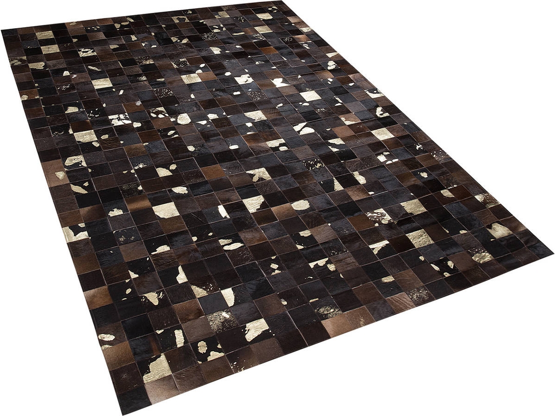 Tapete Bandirma (Castanho - Pele Genuína - 200x300x0.6 cm)