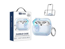 Capa protetora transparente de TPU Xdcase para AirPods Pro 3 com abertura automática e suporte. GIECY