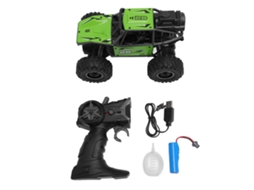 Mali carro de Brinquedo Controle Remoto 2.4g Off Road com Spray Liga Infantil Verde