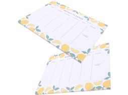 Bloc-notes 2pcs Planificador Hebdomadaire Fácil De Escrever Em Papel Aide À Garder Des Notes