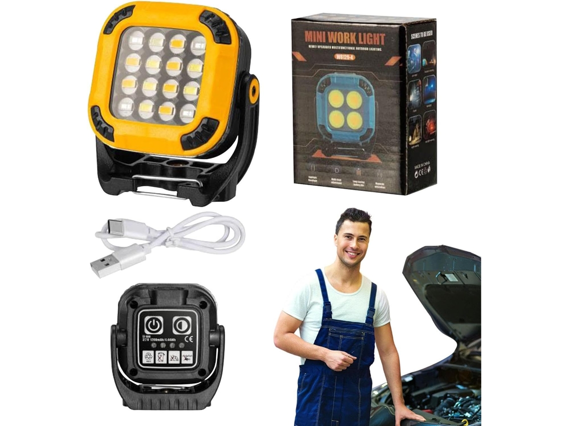 Lâmpada De Trabalho Magnética Led Recarregável |