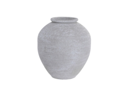 Vaso HOME ESPRIT Cinza Metal Desgastado 35 X 35 X 38 Cm