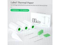 Papel Térmico Etiqueta Adesivo 52x15mm Para Impressora Portátil Peripage A6/a9