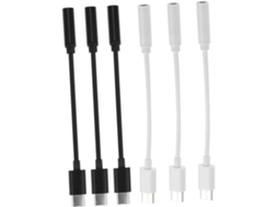 De 6 Peças De Usb C Para P2 , Conector De Áudio Estéreo Portátil, Compatível Com Smartphones E Computadores, Fácil Gokoco (12v)