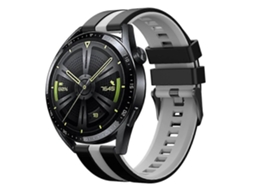 Pulseira De Silicone Vertical Bicolor Para Relógio
