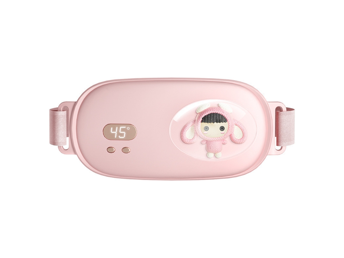 Cinto Uterino Rosa com Design Fofo e Aquecimento Suave, Perfeito para Alívio de Cólicas, Presente Mimoso para Usar em Casa STELASPLEN