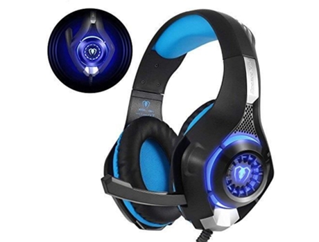 Beexcellent GM-1 PS4 Gaming Headset com microfone premium anti-ruído áudio estéreo baixo lâmpada LED videogames MARQUE