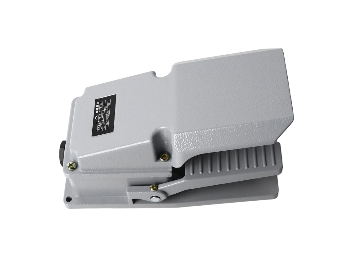 Interruptor De Pedal Auto-reset Com Capa De Proteção Contato Prata 1nc 1no Para Máquinas Ferramenta