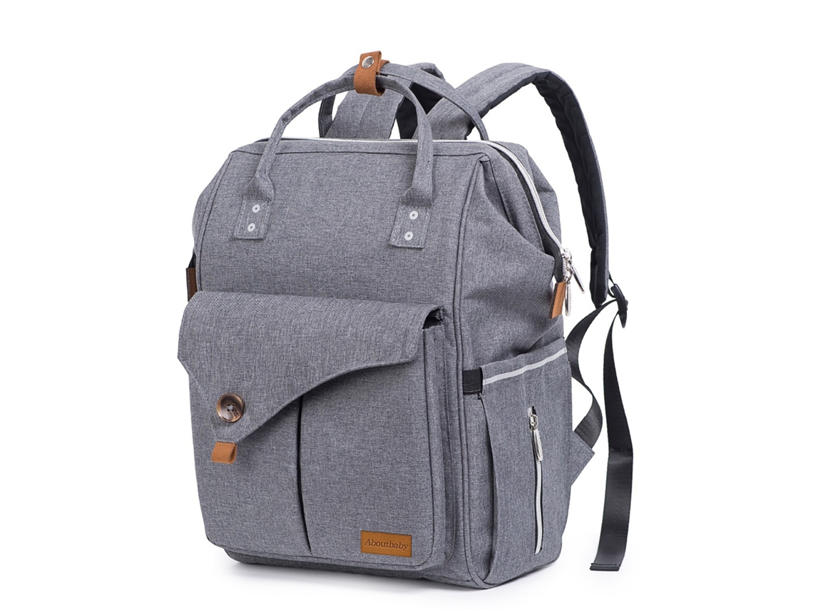 Mochila De Maternidade Impermeável De Grande Capacidade, Cinzento Elysve