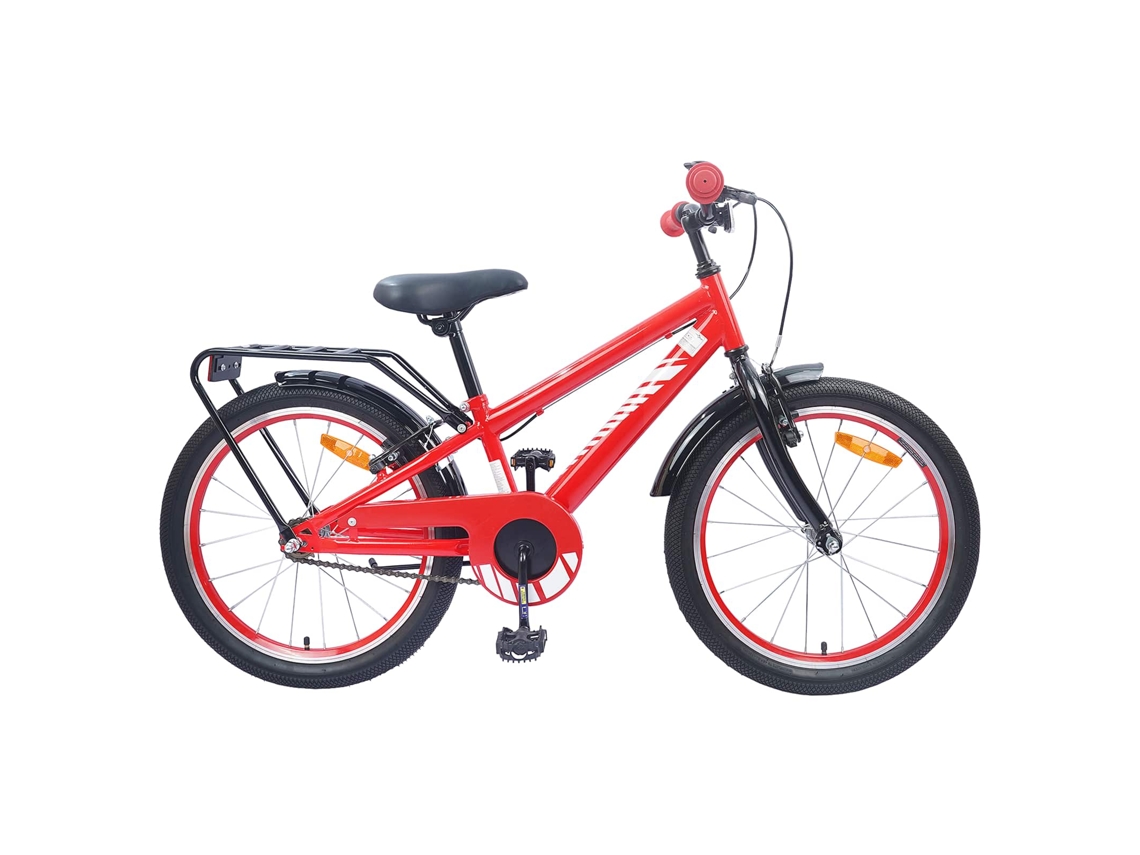 Vidaxl Bicicleta Infantil 20 Polegadas Para 6-11 Anos Vermelho