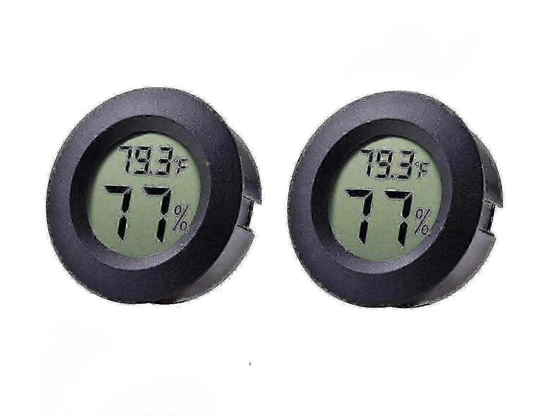 Conjunto De 2 Mini Termômetros E Higrômetros Para Geladeira E Freezer, Higrômetro Eletrônico Com Termômetro Interno