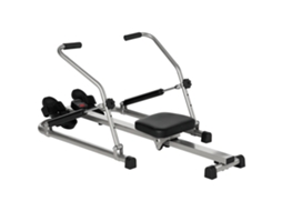 Vogatore Pieghevole Per Casa Rowing Machine Con 3 Livelli Di Resistenza E Monitor Digitale, In Acciaio E Abs, 129x70x70 Cm, Grigio E Nero
