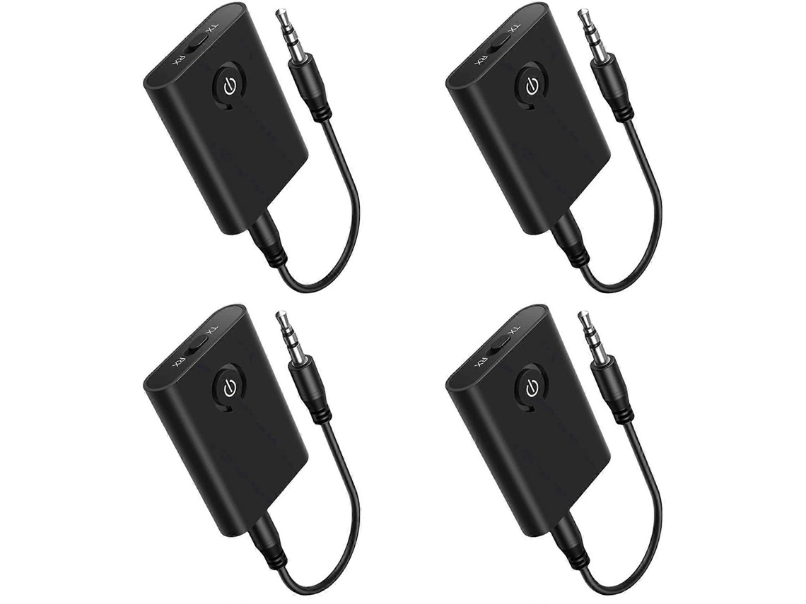 Adaptador Bluetooth 5.3 Para 4 Unidades, Ideal Para Usar Em Aviões Com 2 Fones De Ouvido Sem Fio, Com Conector De 3,5 Mm. Transmissor E Receptor