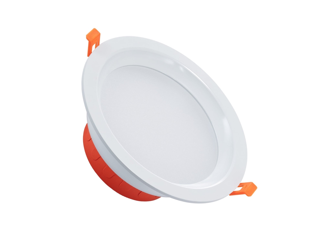 Downlight Led 16w Circular Lux Corte Ø 165 Mm Ip44 No Flicker 2700k Branco Quente