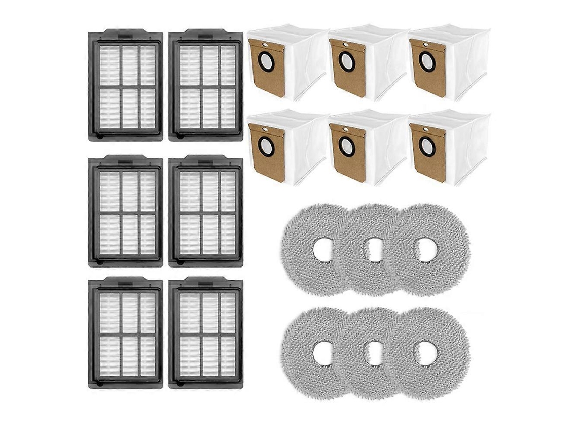 Para Deerma Robô Aspirador X70 / Dem-x70 Acessórios Filtro Hepa Saco Pó Pano Esfregão