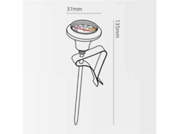 Termômetro de Espuma Leite, Ponteiro, Mecânico para Café Coado, Utensílio Cozinha Pa Ra Cafeteria. GOKOCO