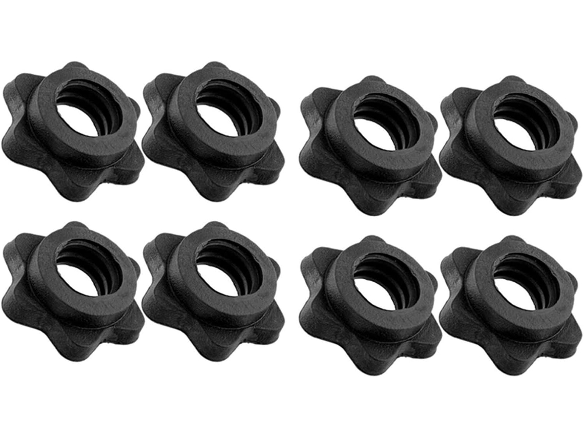 Conjunto De 4 Pares Porcas Sextavadas Para Halteres, Porcas Para Barras De Halteres, Presilhas Para Barras, Barras De