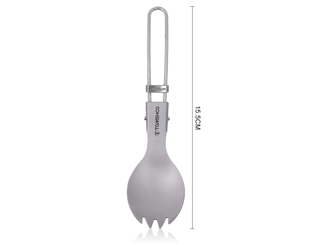 Conjunto de Talheres de Titânio Tomshoo para Camping