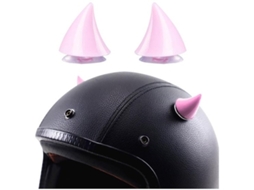 Decoratieve Helmhoorns 2 Stuks - Waterbestendige Decoratie - Rubberen Helmhoorns - Decoratieve Accessoires Met Zuignappen - Universele Toepassing - Ro