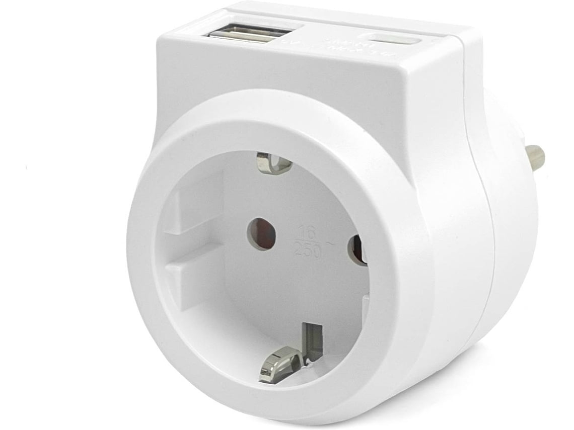 Adaptador Shuko GARZA 2 USB + USB-C (Outlet Caixa Aberta )