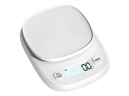 Balança Eletrônica Cozinha/assado Alta Precissão 5kg/1g Pequena Branca, Tela Grande Nova Versão | Bateria Sfushos