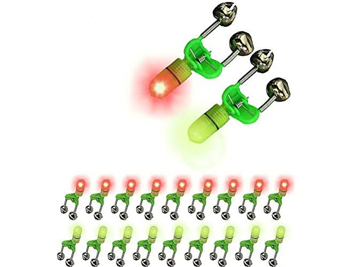 Alarme para Vara de Pesca Led com Campainha 20pcs