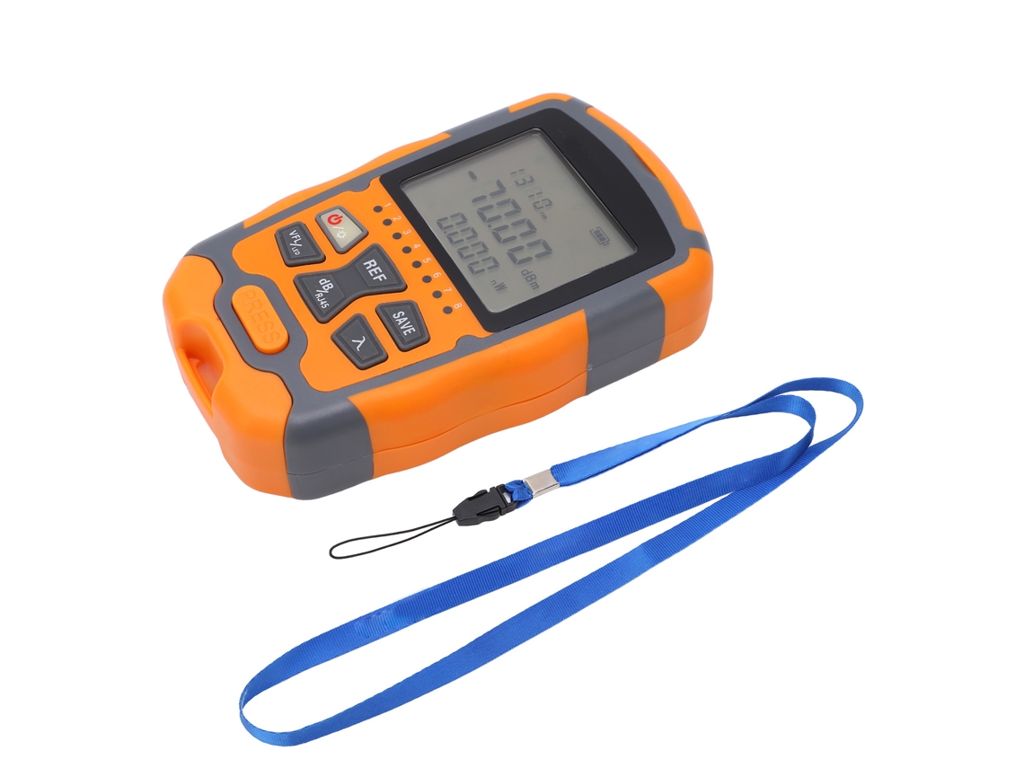 Medidor de potência óptica portátil YURU, testador de fibra óptica de 30mW, interfaces FC, SC, ST