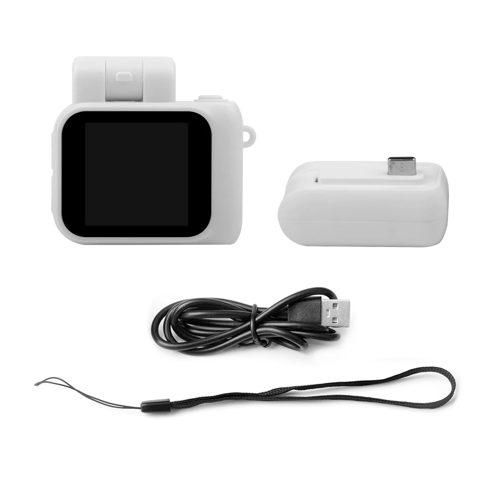 Mini Câmera Slr Infantil com Flash e Compartimento para Bateria, 1080p, Tela Lcd MDUG (branca + Bateria 8gb)
