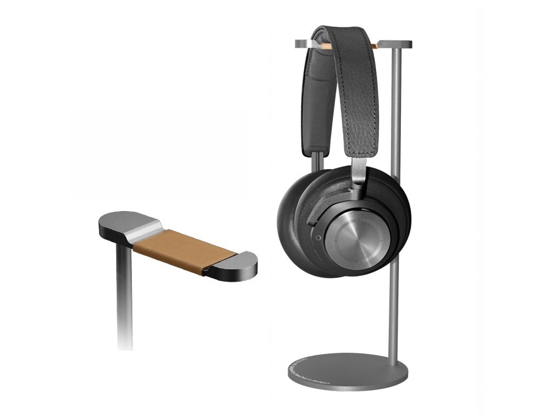 Suporte Fones Alumínio,base Estável Anti, Para Sennheiser/sony/bose/beats/akg/razer Cinza