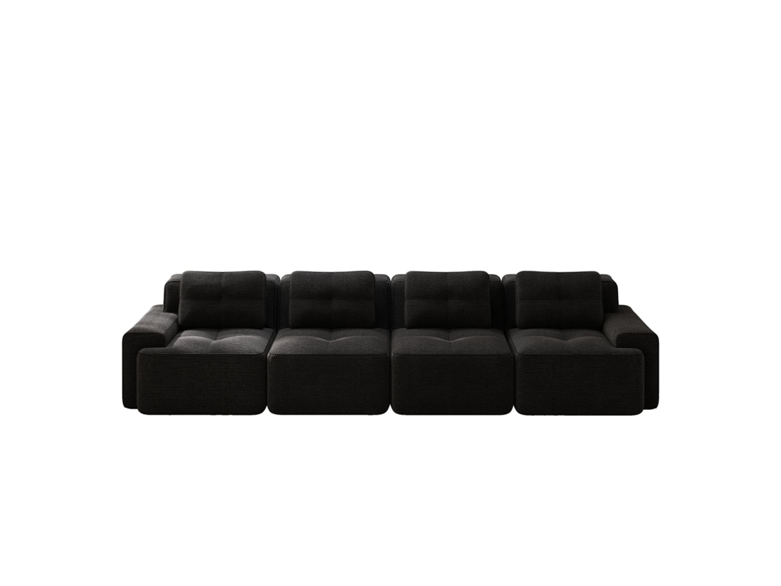 Sofá cama Estofado 3 em 1, multifuncional em Linho, com Encosto Ajustável PAPRIKA SHOP