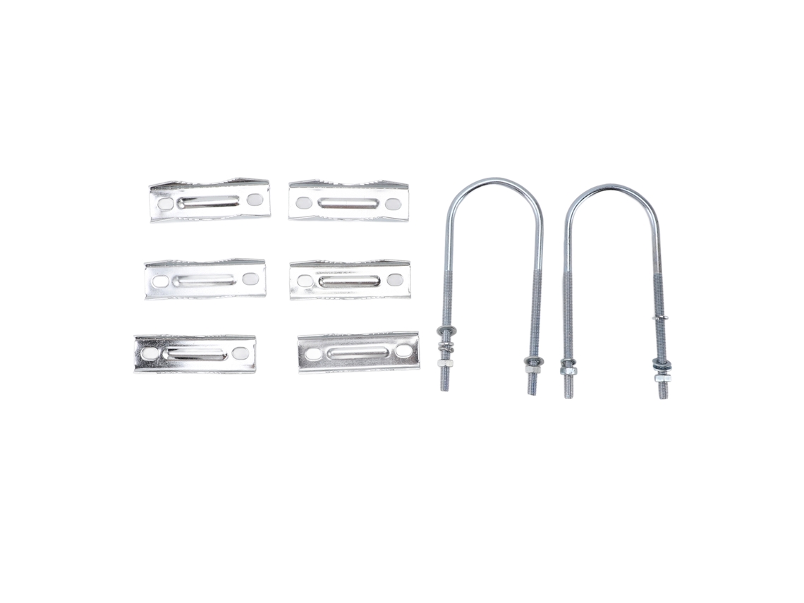 Kit De Suporte Para Antena Laxiscreed Com Blocos De Fixação Em V E Parafusos Em U