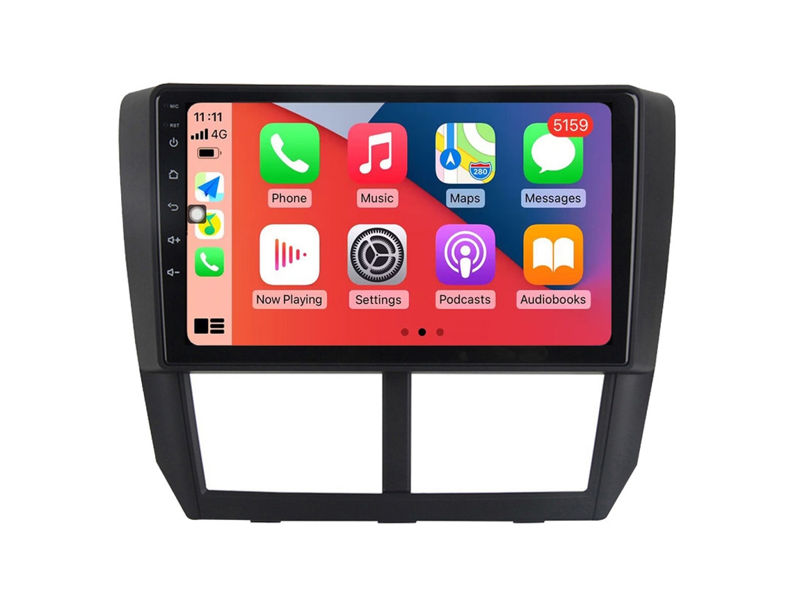 Auto Rádio Carro Bluetooth Autoradio 8GB RAM 128G ROM CarPlay Navegação GPS Ecrã Táctil RoverOne para Subaru Forester 3 SH 2007-2013 Impreza GH GE 2011 