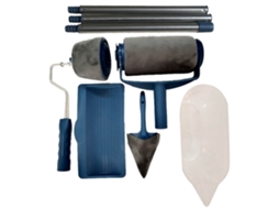Conjunto De Pincéis De Tinta Com Rolo Para Pintura Doméstica (6 Peças)