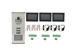 Sistema Intercom Porta com Lcd 7 Polegadas Rfid Câmera À Prova D'água Plug Au 100 240v