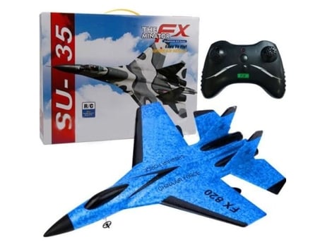 1 Pc Rc Avião Controle Remoto Hélice Bilateral Com Parafuso De Envergadura Fixa Brinquedo De Caça Para Meninos Drone Winomo