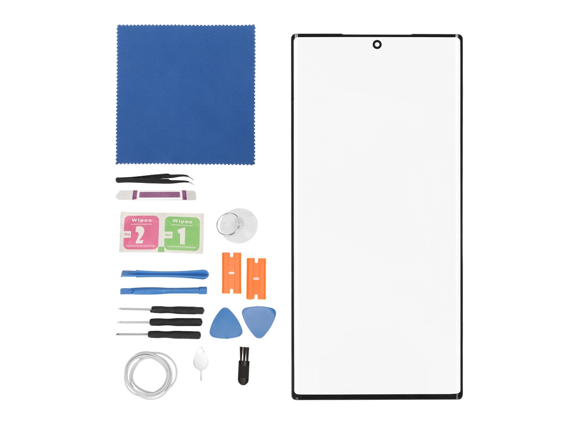 Repuesto de Pantalla de Cristal Frontal externo para Galaxy Note 20 Ultra 5G negro