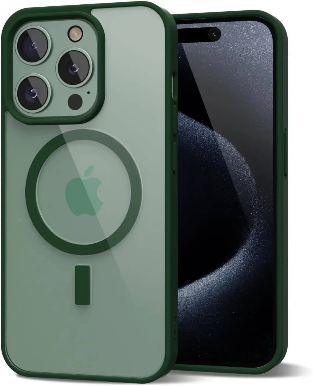 Capa Protetora Híbrida (verde Escuro Para Iphone 11), Completa Com Acessórios.