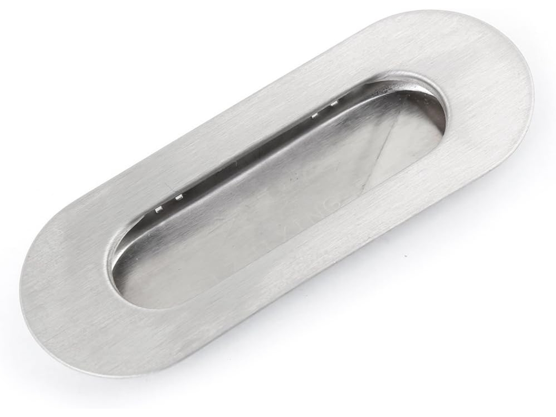 Ferragens E Fechaduras Aexit Oval Embutidas Para Portas Tipo Puxador Embutido Em Aço Inoxidável 4, 3x 1, 7