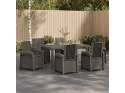 Vidaxl Conjunto De Jantar Para Jardim 7 Unid. Pp