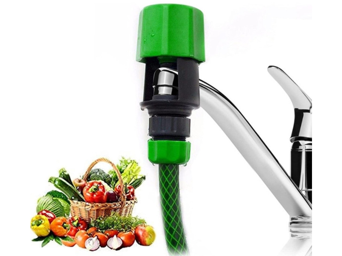 Adaptador Para Mangueira, Para Sistemas De Rega, Depósitos E Tubagens Exteriores, Ligação Segura, Prática E Resistente A Fugas, Cor Verde