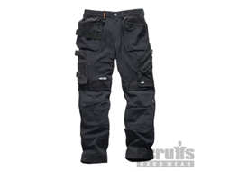SCRUFFS T54756 Pantalón de Bolsillos Con Funda Pro Flex Plus Color Negro