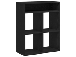 Estante Preto 66x31x80 Cm Derivados de Madeira MAISON EXCLUSIVE