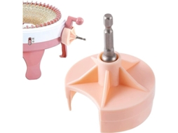 Adaptador De Manivela Para Máquinas De Tecer Sentro 22 40 48 Jamit Com Bit De Aço Hexagonal Rosa