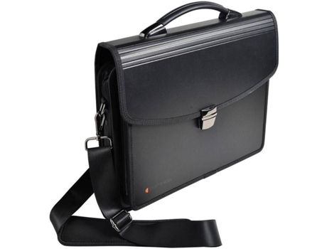 Mala multiusos Exatravel Exactive® com 7 compartimentos para 200 folhas A4 e computador portátil de 15, 260 x 380 mm polipropileno preto