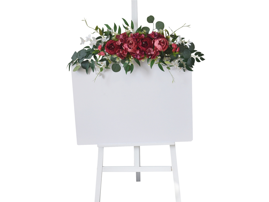 Laxiscreed Painel De Porta Com Flor De Peónia Para Casamentos E Decoração De Entrada