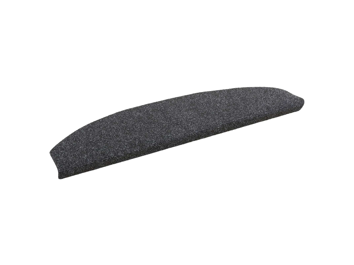 Conjunto 15 Tapetes De Escada Para Interior Vidaxl Cinzento Escuro Polipropileno (80 X 24,5 X 3,5 Cm)