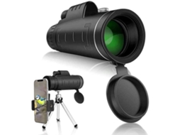Telescópio Monocular Starcope Hd de Alta Potência 40X60 Fmc Bak4 com Suporte para Smartphone e Tripé Ip59