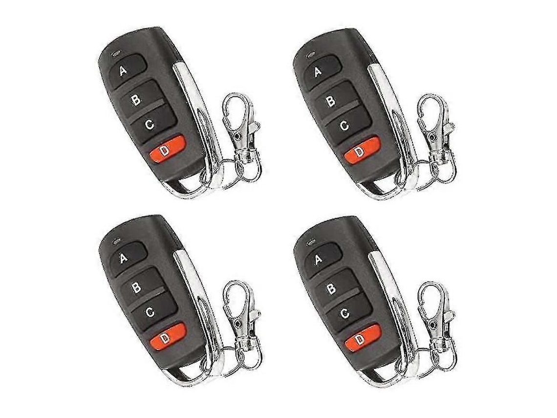 4pcs Duplicador Universal Porta de Garagem Remota, Remoto para Portão Chave de Controle Remoto Fob Substituição Porta de Garagem TAISHENGDA