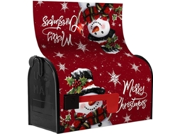 Capa De Natal Para Caixa De Correio, Decoração De Inverno Com Flocos De Neve, Tamanho 21 X 18 Polegadas.